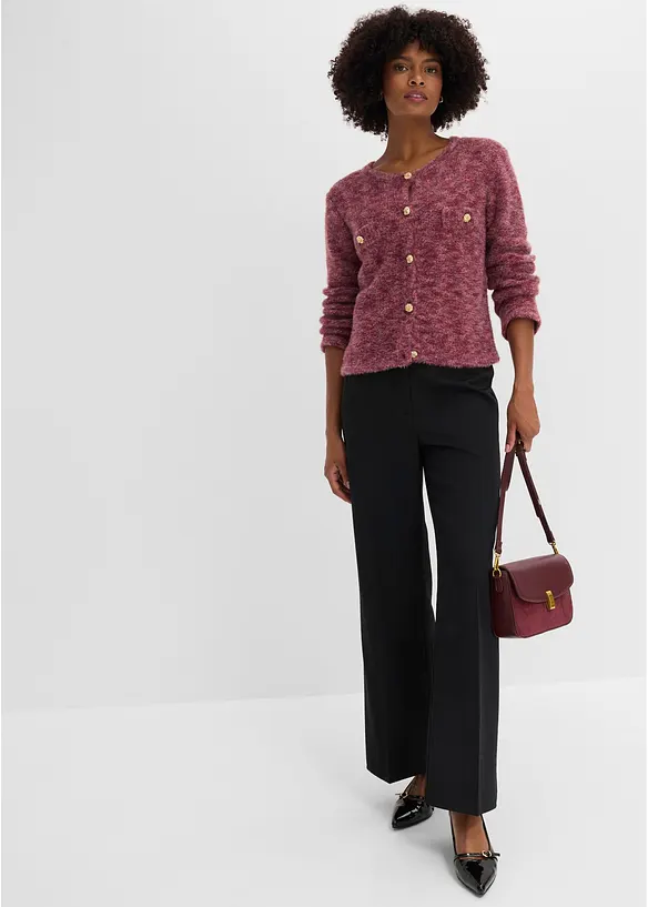 Cardigan med effektgarn, bonprix