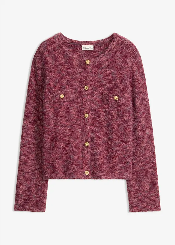 Cardigan med effektgarn, bonprix