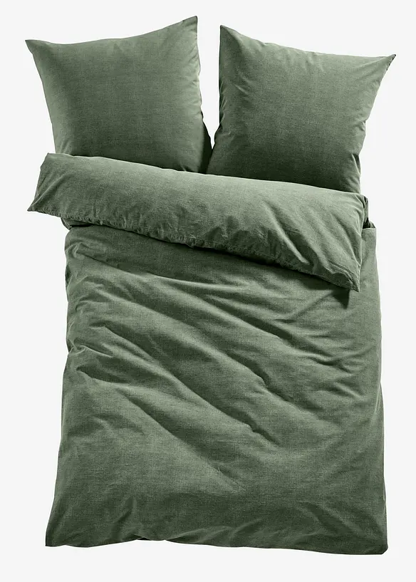 Flanellsengesett i linstil, bonprix