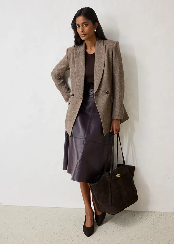 Blazer med myk ull, bonprix