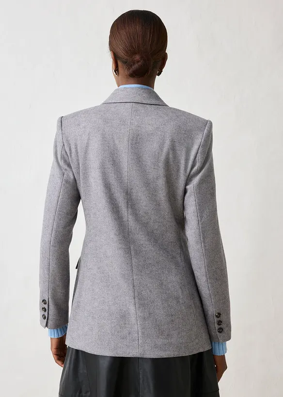Blazer med myk ull, bonprix