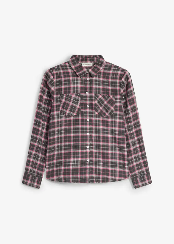 Flanellskjorte i 100% &oslash;kologisk bomull, bonprix