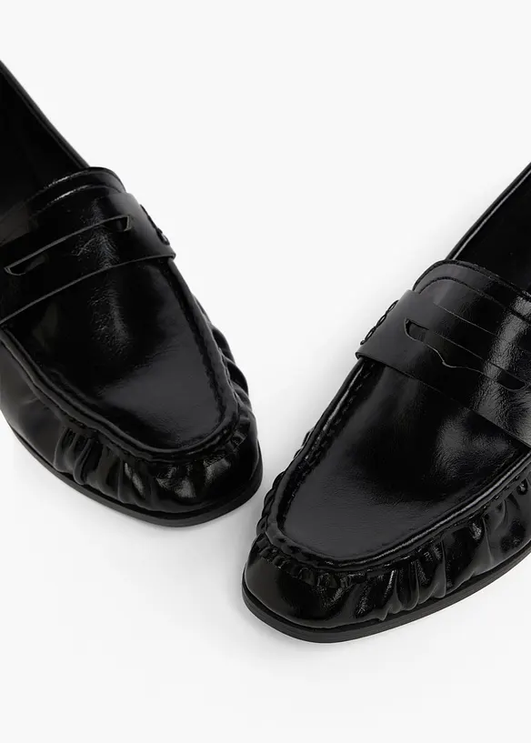 Loafers med rynking, bonprix