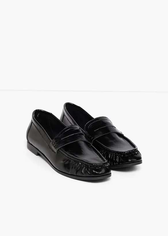 Loafers med rynking, bonprix