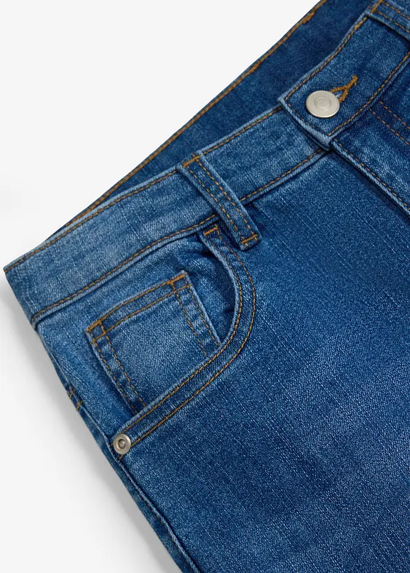 Regular fit jeans med stretch og justerbar linning, straight, bonprix