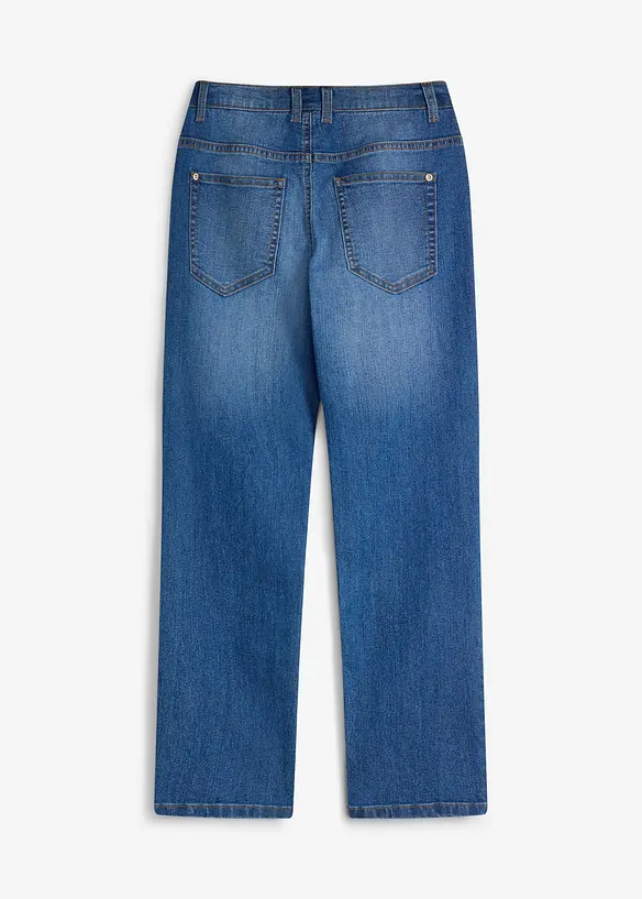 Regular fit jeans med stretch og justerbar linning, straight, bonprix