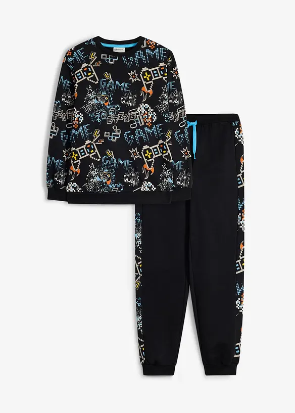 Joggedress i myk, &oslash;kologisk bomull, bonprix