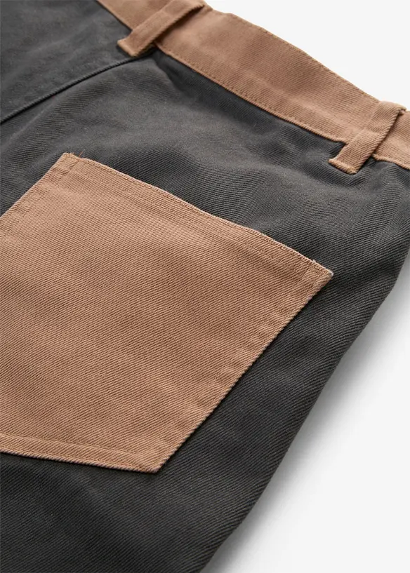 Bootcut bukse i elastisk bomullmiks, bonprix