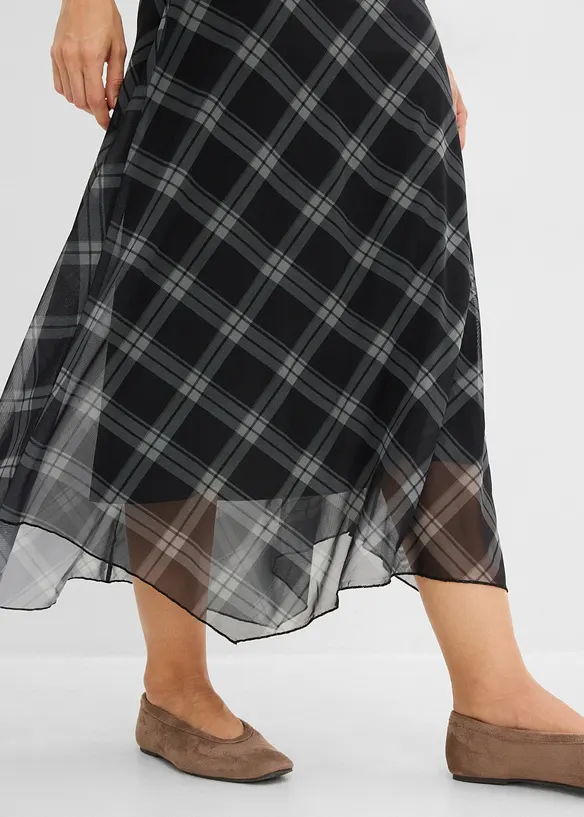 Jerseyskj&oslash;rt i tynn mesh, bonprix