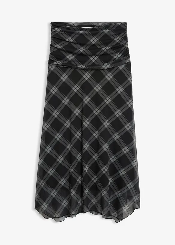 Jerseyskj&oslash;rt i tynn mesh, bonprix
