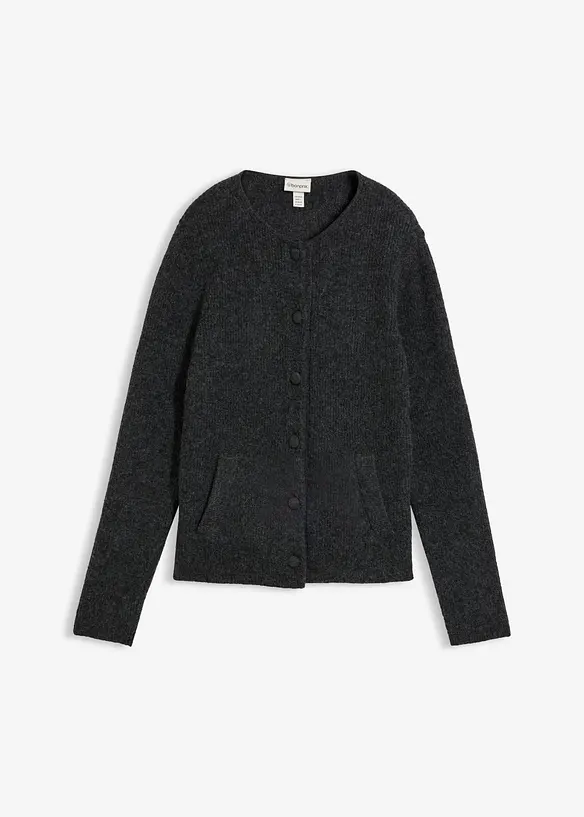 Ribbestrikket cardigan, bonprix