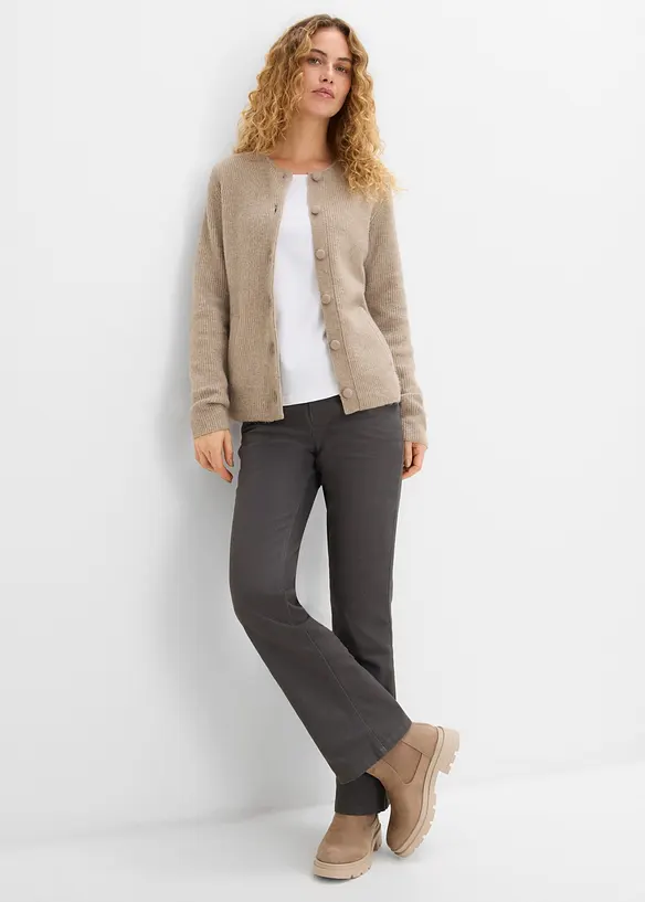 Ribbestrikket cardigan, bonprix