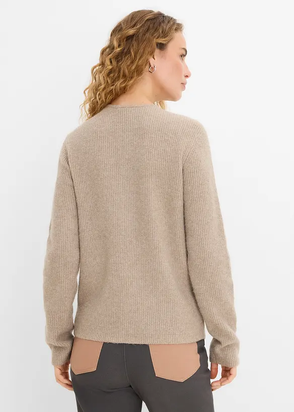 Ribbestrikket cardigan, bonprix