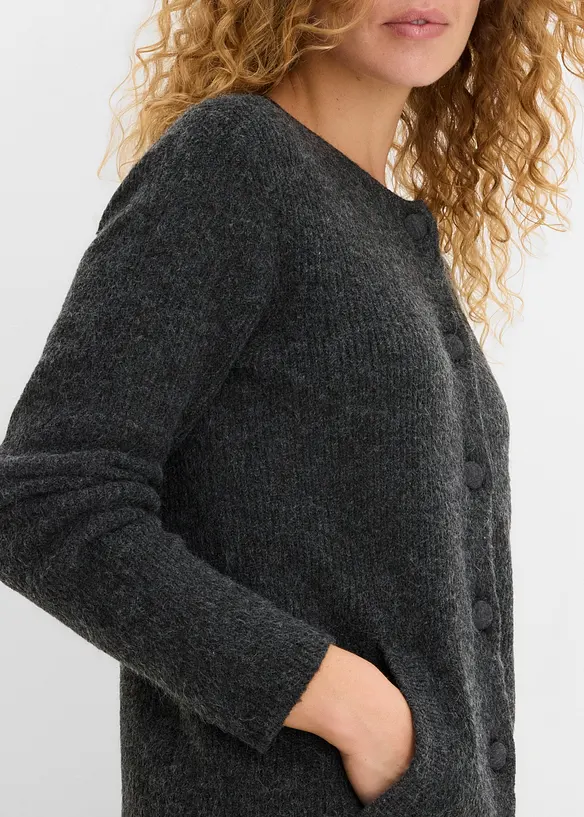 Ribbestrikket cardigan, bonprix