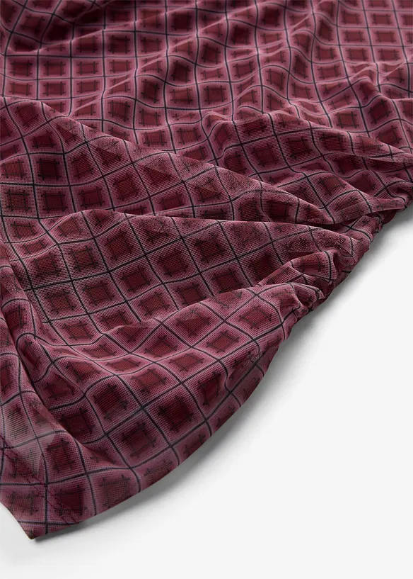 Langermet topp i tynn mesh, bonprix