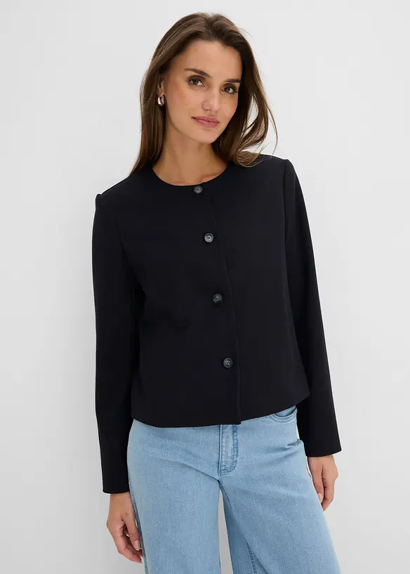 Kort blazer uten krage, bonprix