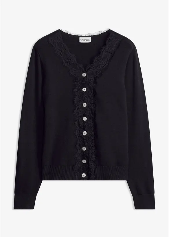 Cardigan i myk viskosemiks, bonprix