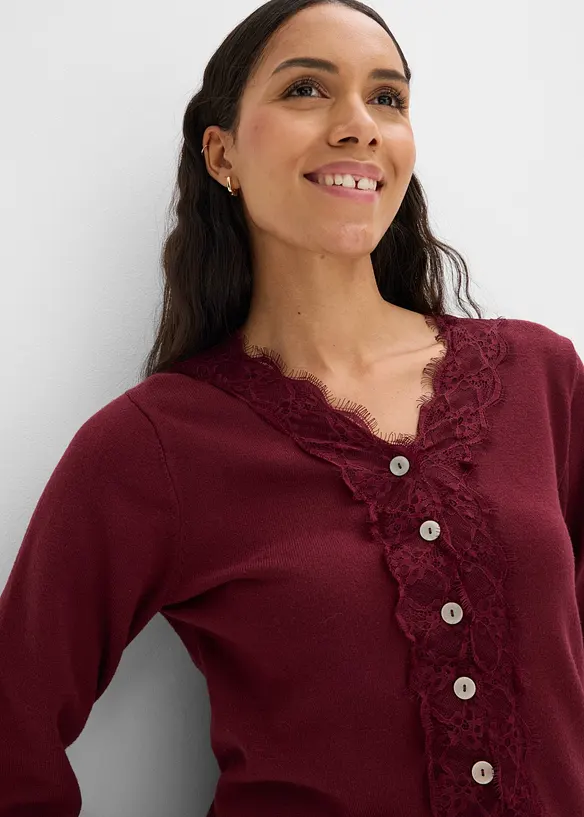 Cardigan i myk viskosemiks, bonprix