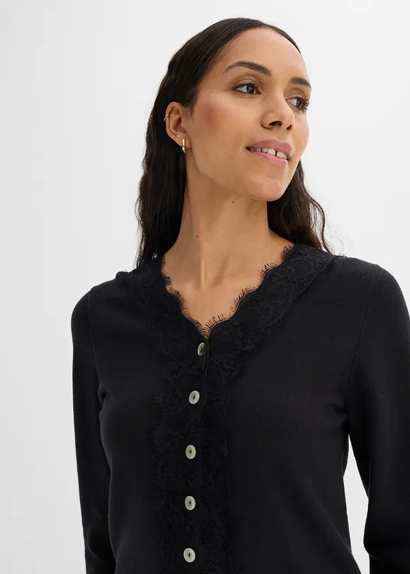 Cardigan i myk viskosemiks, bonprix