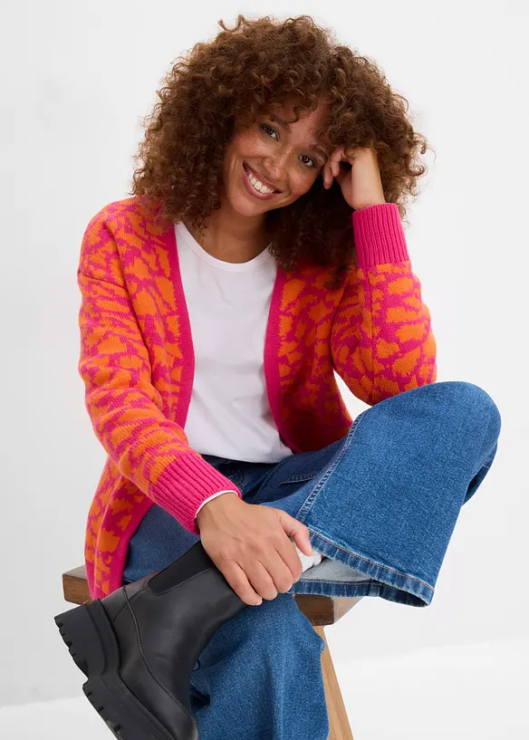 Grovstrikket cardigan, bonprix