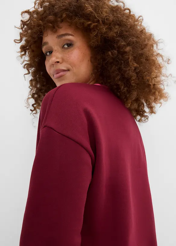 Sweatshirt i bomullsmiks, bonprix
