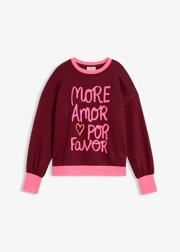 Sweatshirt i bomullsmiks, bonprix