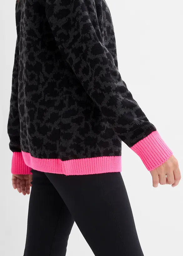 Grovstrikket cardigan, bonprix