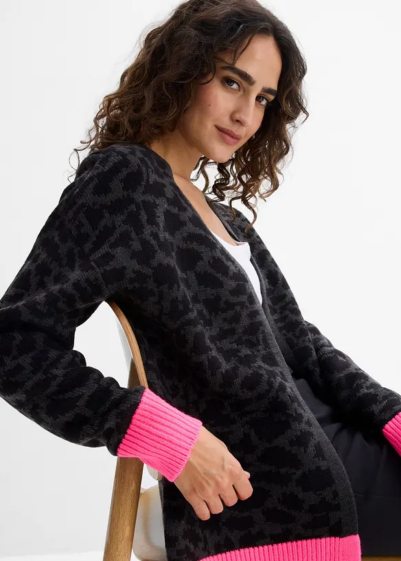 Grovstrikket cardigan, bonprix