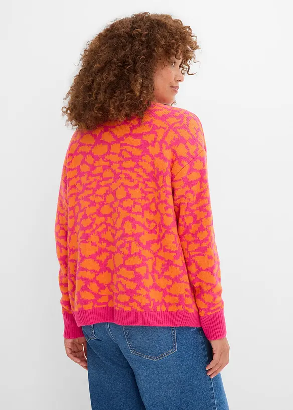 Grovstrikket cardigan, bonprix