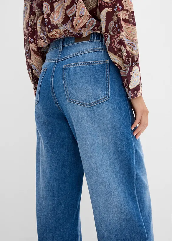 Wide leg jeans high waist, bonprix