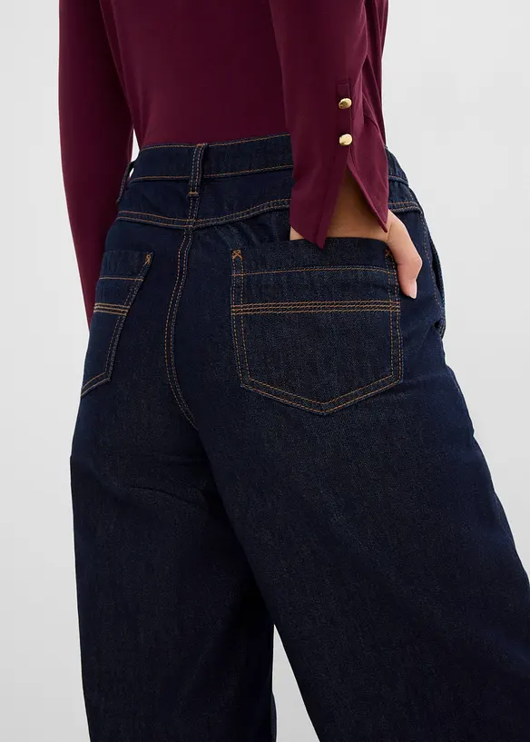 Wide leg jeans high waist, bonprix