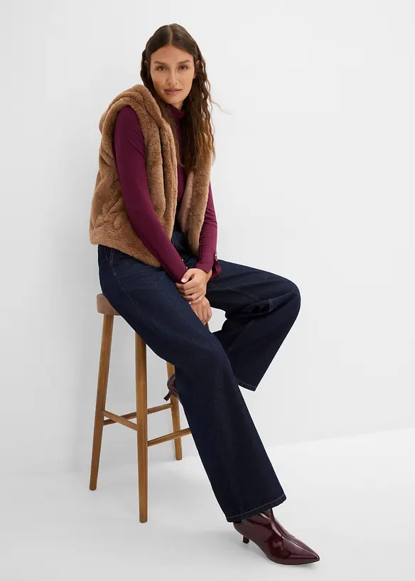 Wide leg jeans high waist, bonprix