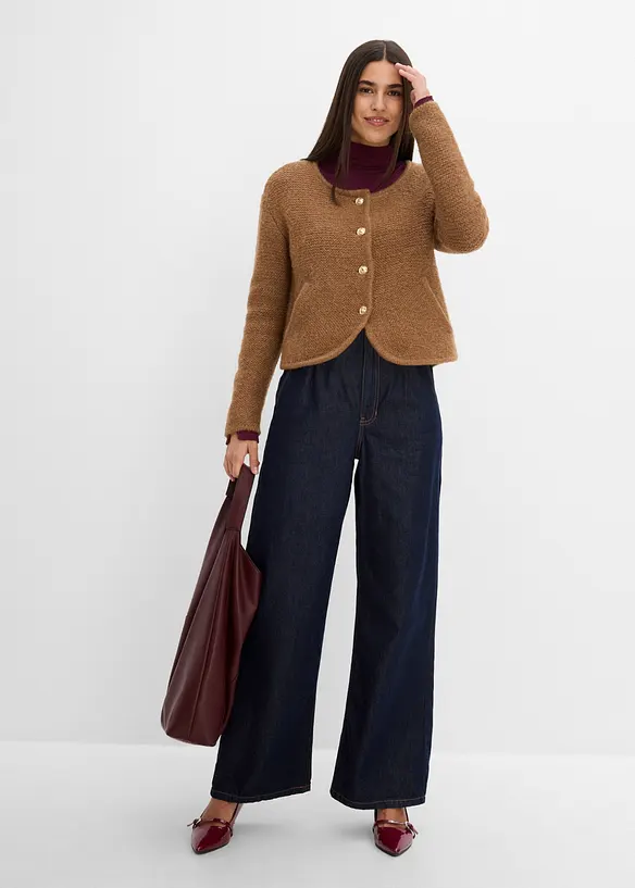 Cardigan i vid passform, bonprix