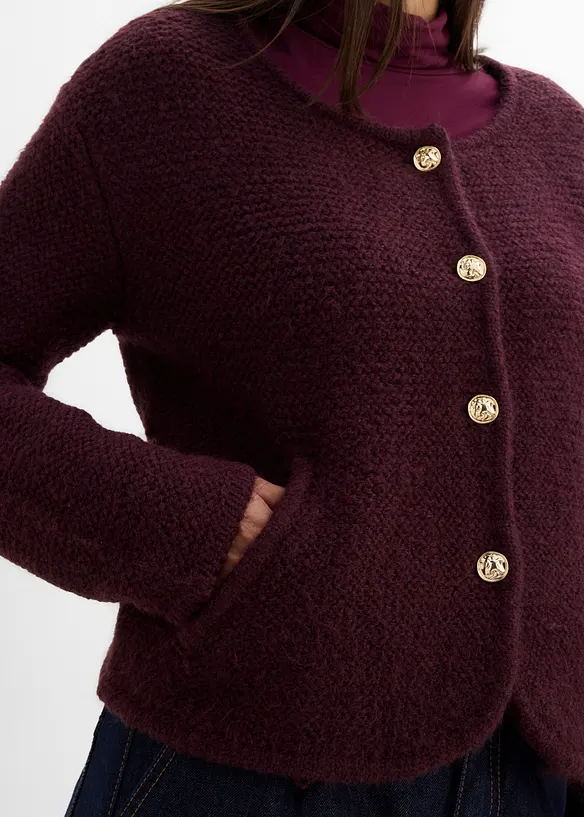 Cardigan i vid passform, bonprix