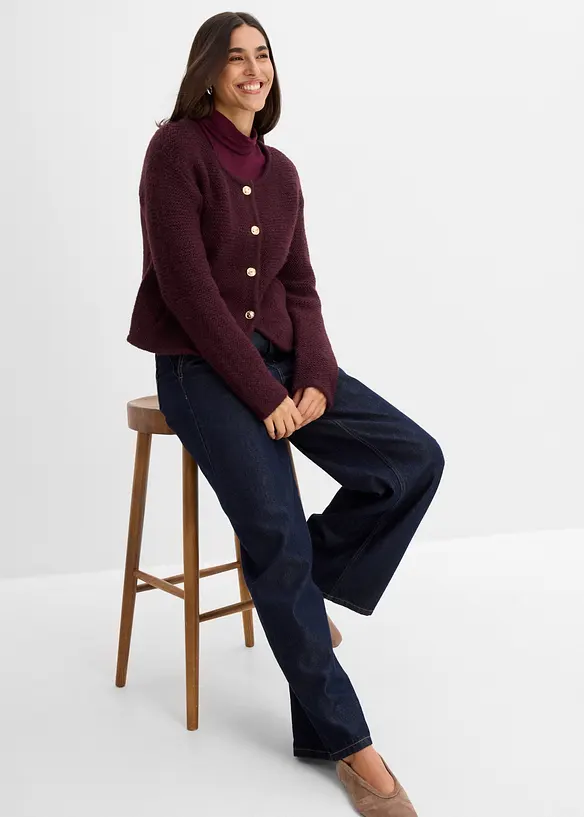 Cardigan i vid passform, bonprix