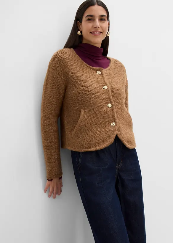 Cardigan i vid passform, bonprix