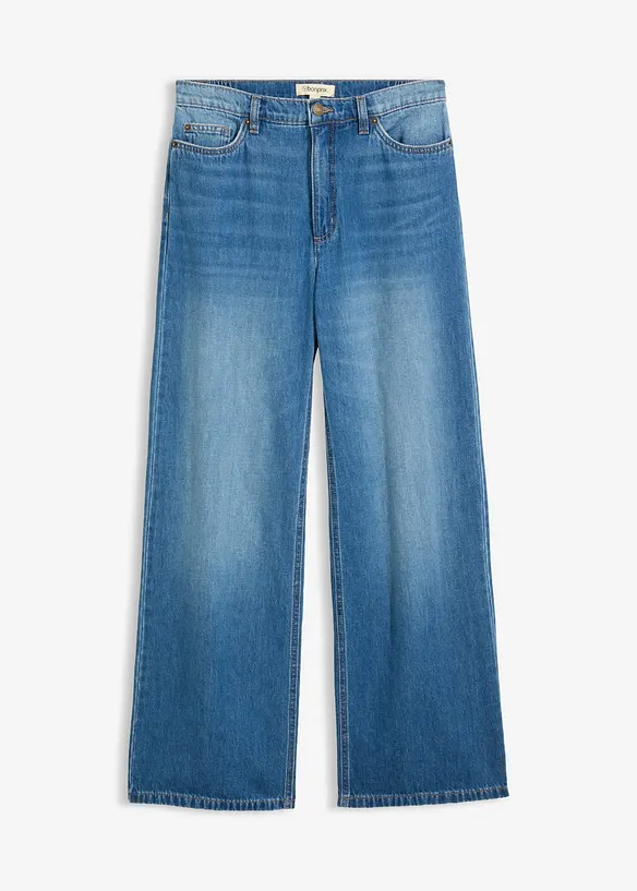 Wide leg jeans high waist, bonprix