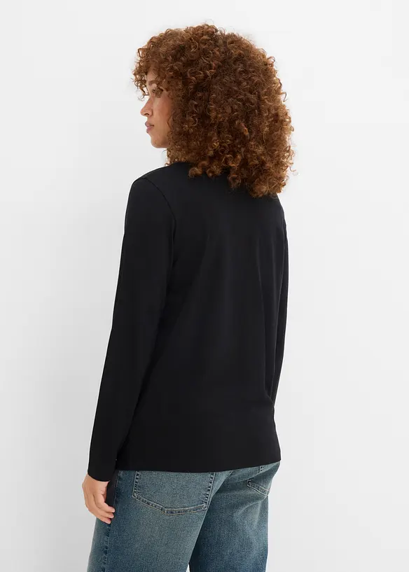 Langermet topp (6-pack), bonprix