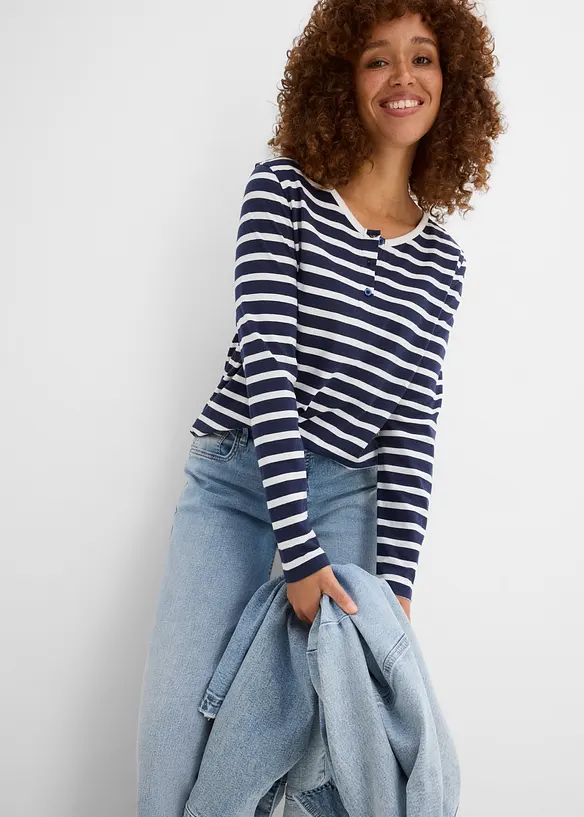 Langermet topp (3-pack), bonprix