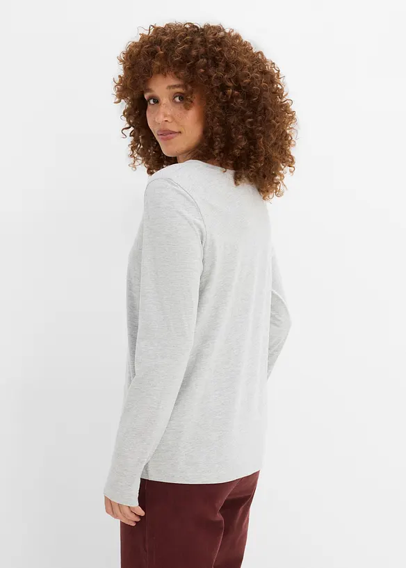Langermet topp (3-pack), bonprix