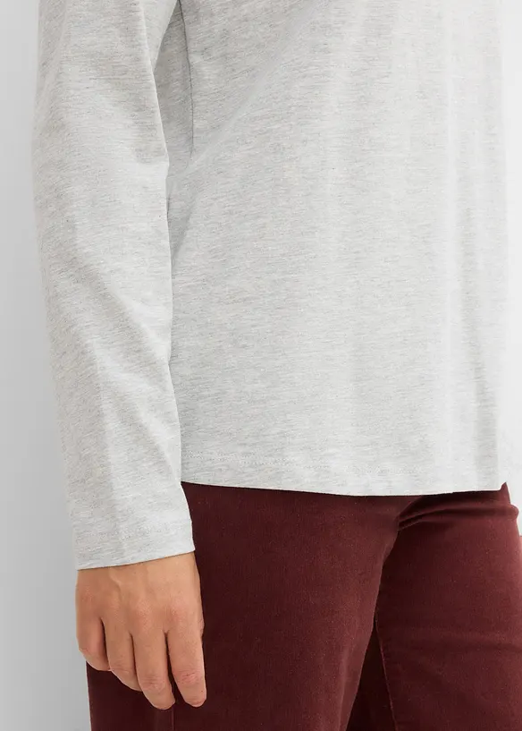 Langermet topp (3-pack), bonprix