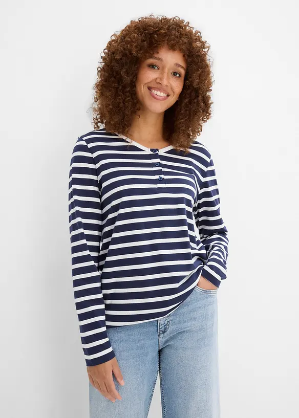 Langermet topp (3-pack), bonprix