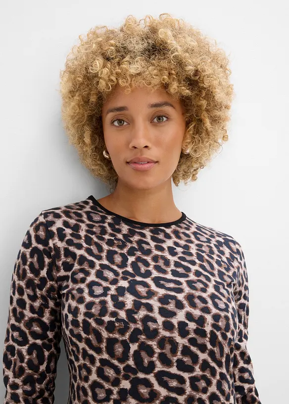 Midikjole i bomullsjersey, bonprix