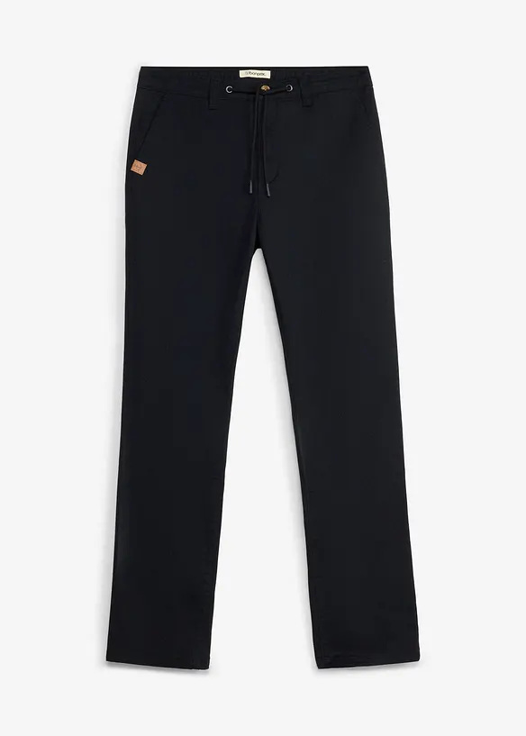 Classic fit chinos med stretch og vide ben, straight, bonprix