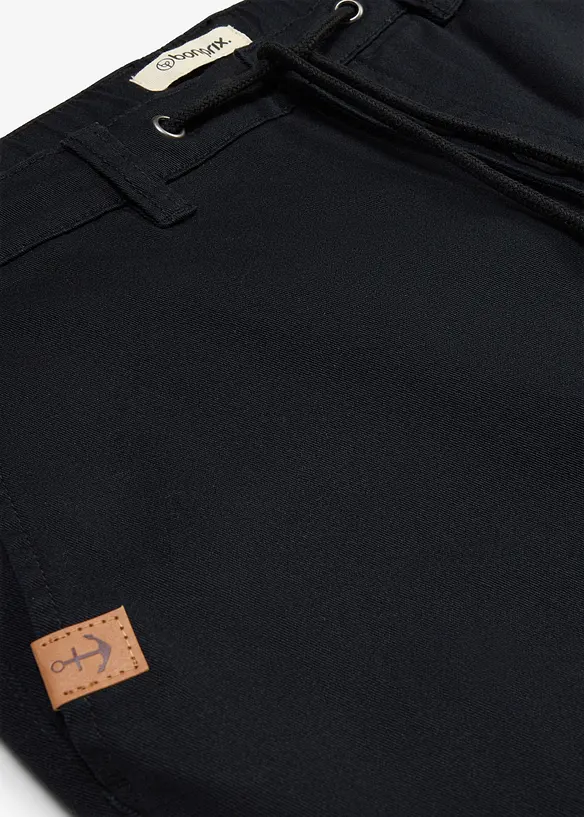 Classic fit chinos med stretch og vide ben, straight, bonprix