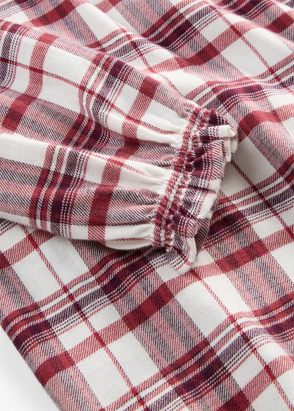 Bluse i flanell av 100% bomull, bonprix
