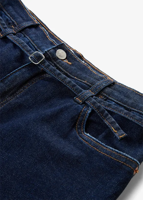 Straight Jeans High Waist, cropped, bonprix