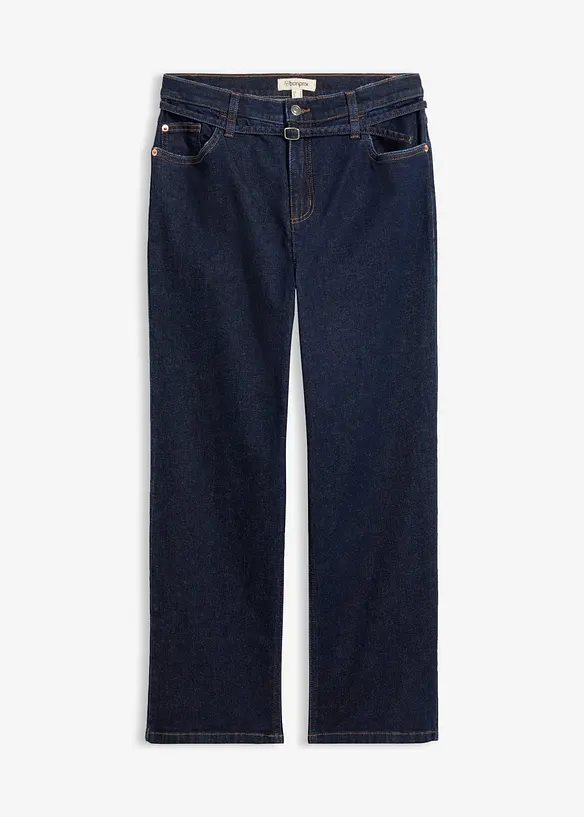 Straight Jeans High Waist, cropped, bonprix