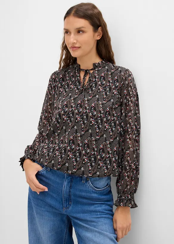 Bluse i lett chiffon, bonprix