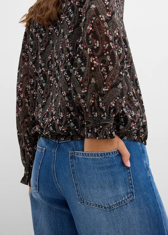 Bluse i lett chiffon, bonprix